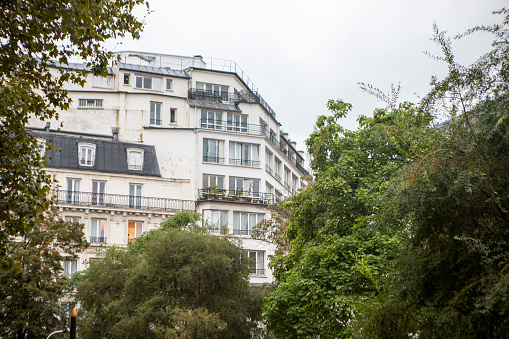 Traditional style apartment building in the centre of Paris