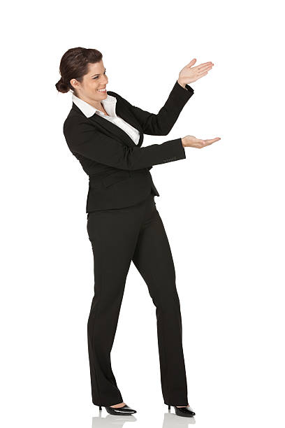 istock Businesswoman gesturing 184933465