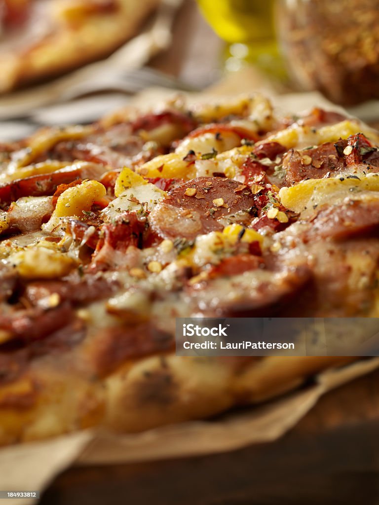 Würzige italienische Pizza - Lizenzfrei Chorizo Stock-Foto