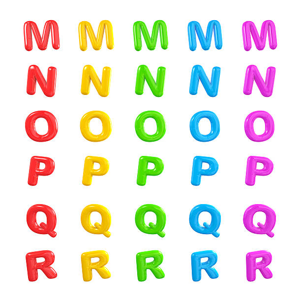istock Alphabet balloon letters M-R 184933864