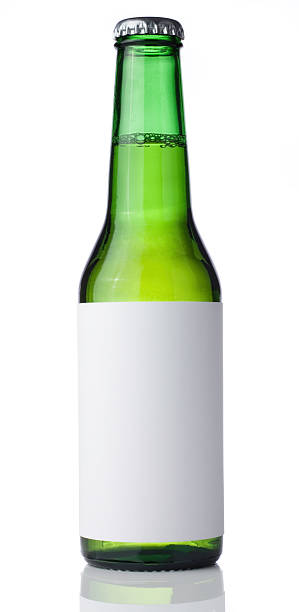 Studio shot of beer bottle