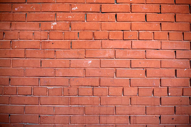 old red brick wall stock photo