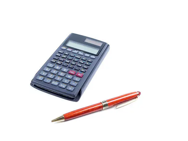 Photo of Calculator and pen