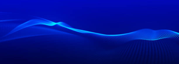 istock Digital technology background. Dynamic wave of glowing points. Colored music wave. Futuristic background for presentation design. 3d rendering. 3d Widescreen. 1849345029
