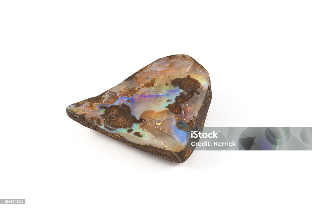 Boulder Opal- half wertvolle stone. garantiert authentische - Lizenzfrei Opal Stock-Foto