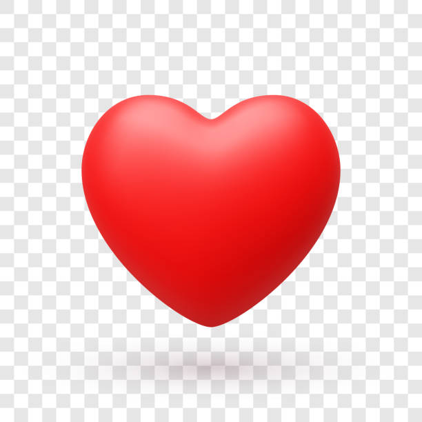 ilustraciones, imágenes clip art, dibujos animados e iconos de stock de 3 d símbolo de corazón - símbolo en forma de corazón
