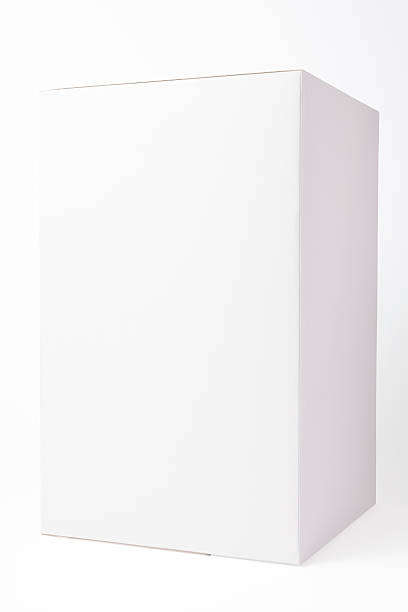 istock Isolated shot of white blank box on white background 184935359