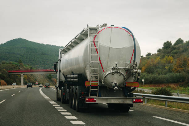 istock Tanker truck on a highway 1849353754