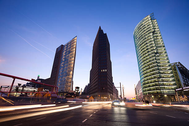 istock Postdamer Platz at Dusk, Business District Germany 184935494