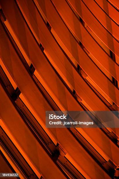Dark Orange Curved Abstract Stock Photo - Download Image Now - Abstract, Angle, Arch - Architectural Feature