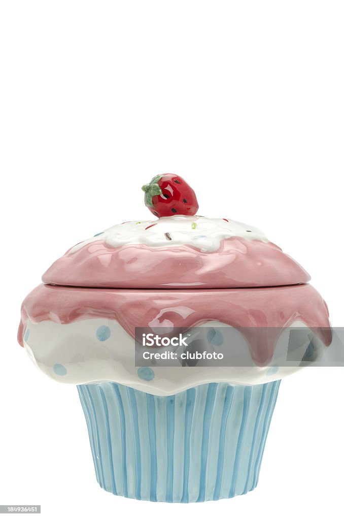 Cupcake in Keksdose - Lizenzfrei Behälter Stock-Foto