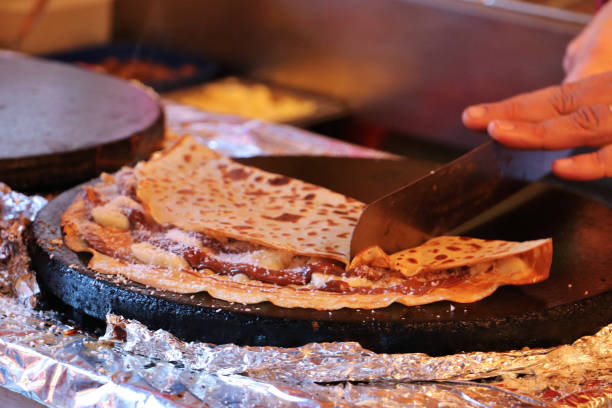 istock Making Crepes in Strasbourg Christmas Market 1849368251