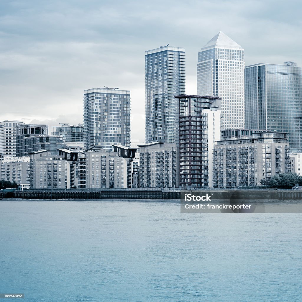 Londres aço horizonte de Canary Wharf - Foto de stock de Alto - Descrição Geral royalty-free