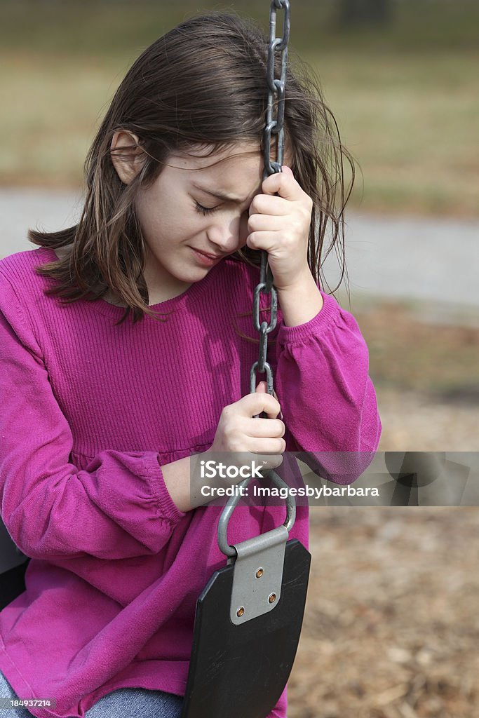 Affranto bambina - Foto stock royalty-free di 10-11 anni