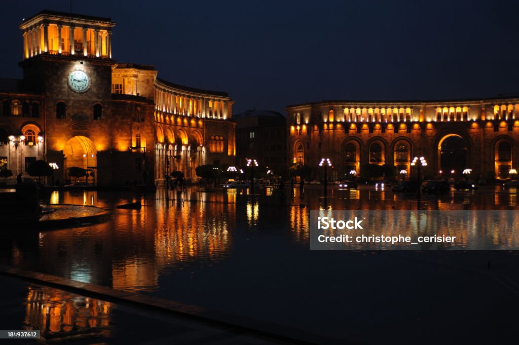 Yerevan Erevan at night Yerevan Stock Photo