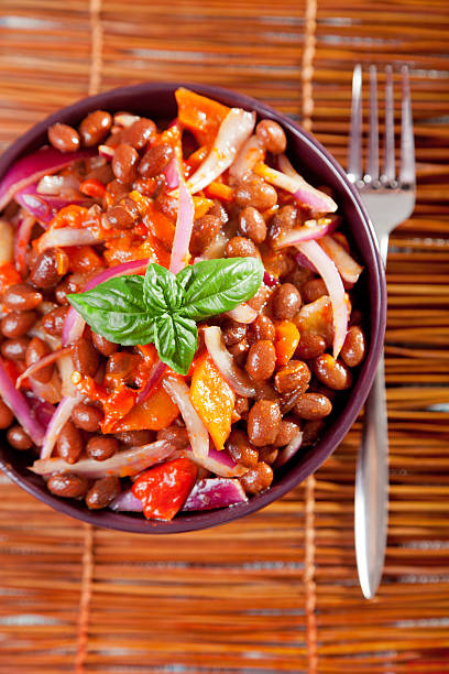 istock Bean salad with peppers and onion 184937725