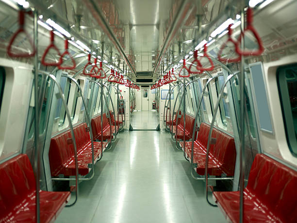 istock Interiors of a subway train 184937941