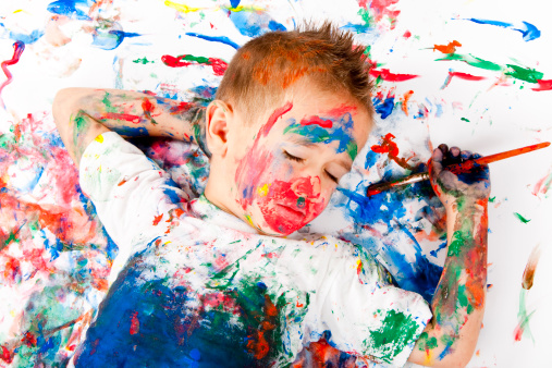 sleepy little painter