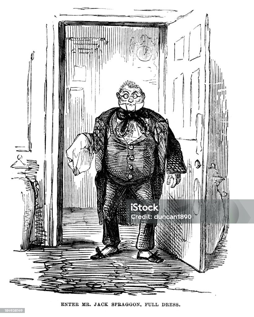 Victorian caricature - Illustration de Adulte libre de droits