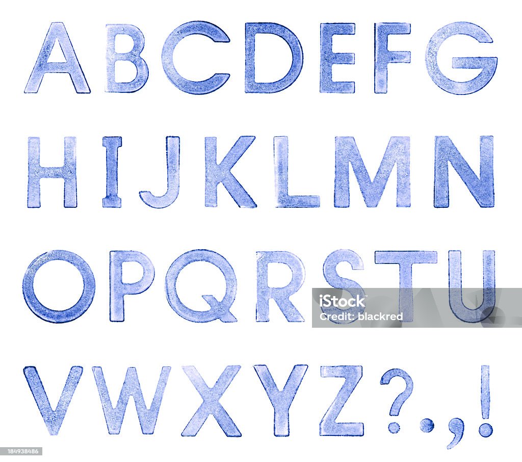 Rubber Stamp Letters Stock Photo - Download Image Now - Typescript