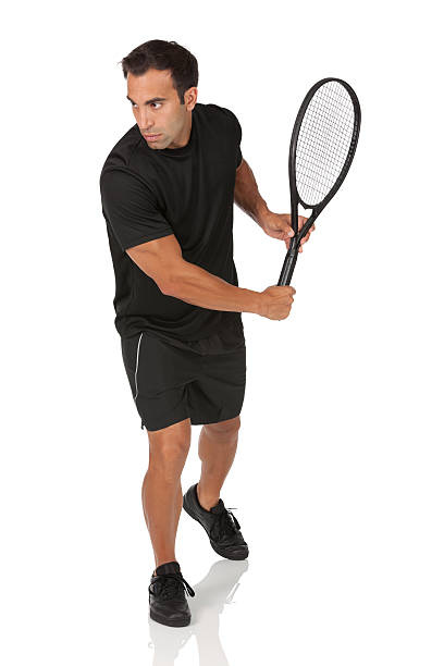 istock Tennis player in action 184938572