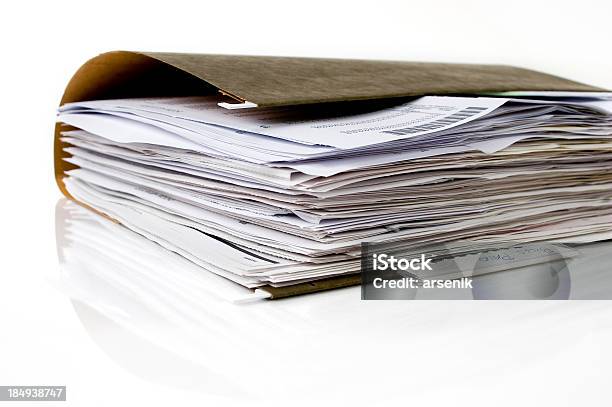 Folder Stock Photo - Download Image Now - Document, Cut Out, File Folder