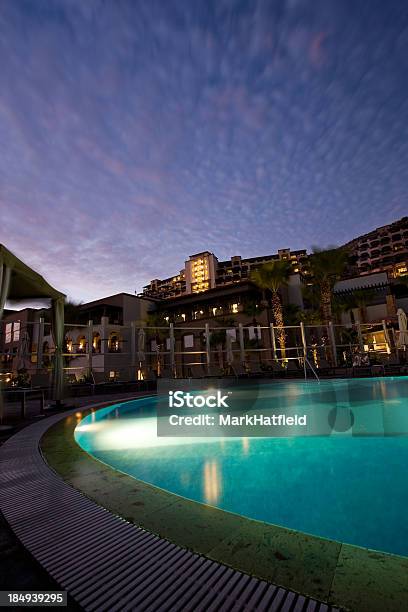 Swimming Pool At Resort Stock Photo - Download Image Now - Cabo San Lucas, Dusk, Hotel