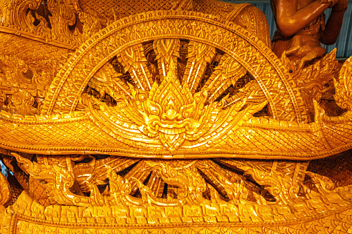 Wax carvings and sculptures in Wat Phra That Nong Bua, in Ubon, Thailand