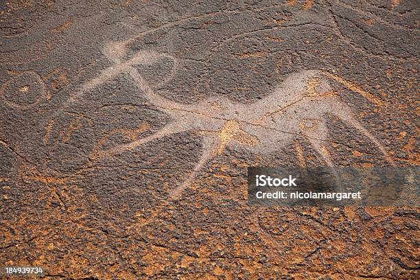 Ancient Rock Art Namibia Stock Photo - Download Image Now - Cave Painting, Africa, African Culture