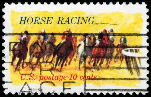 Cancelled Stamp From The United States: Horse Racing