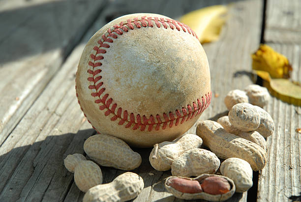 jesień classic - baseball baseballs peanut american culture zdjęcia i obrazy z banku zdjęć