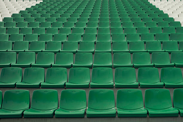 stadium seating empty seats in a stadium bleachers stock pictures, royalty-free photos & images