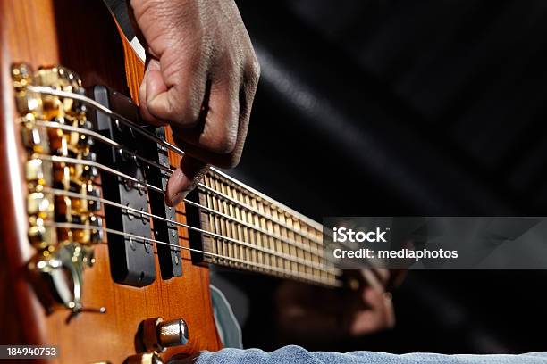 Plucking Guitar Stock Photo - Download Image Now - Close-up, Electric Guitar, Musical Instrument
