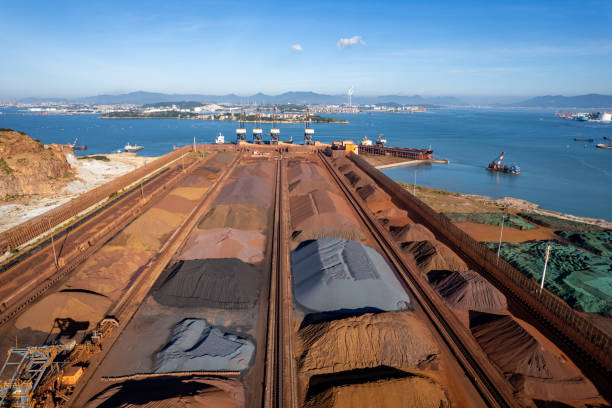 istock Mineral data port by the seaside on a sunny day 1849408037