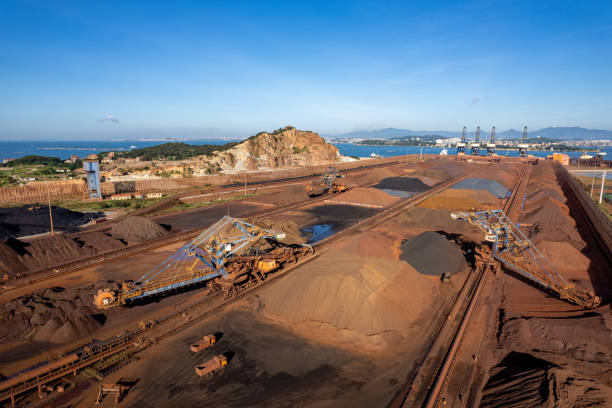 istock Mineral data port by the seaside on a sunny day 1849408039