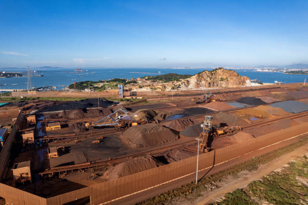 istock Mineral data port by the seaside on a sunny day 1849408561