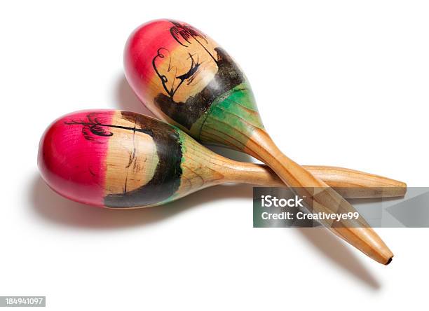 Mexican Wood Maracas Stock Photo - Download Image Now - Maraca, Arts Culture and Entertainment, Color Image