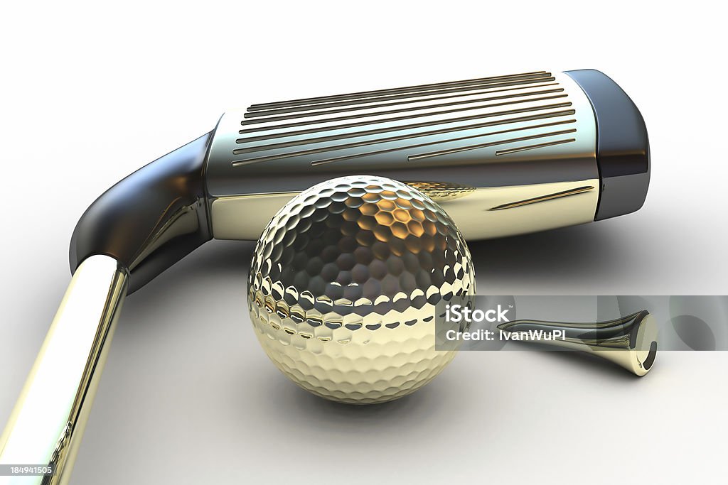 Golf Club Gold - Foto stock royalty-free di Dorato - Colore descrittivo
