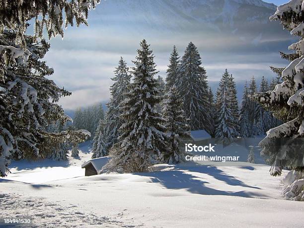 Winterlandscape En Tirol Austria Foto de stock y más banco de imágenes de Austria - Austria, Cabaña, Agua