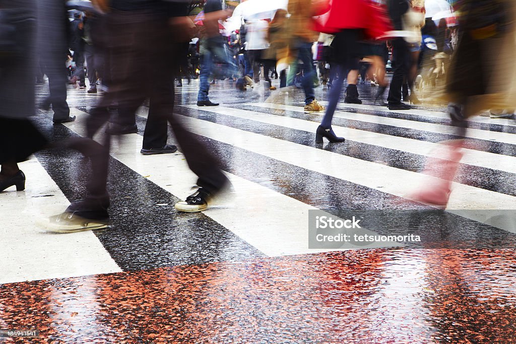 Cruzamento de Shibuya - Royalty-free Lotado Foto de stock