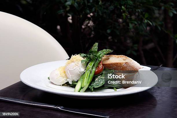 Gourmet Lunch Or Dinner Stock Photo - Download Image Now - Asparagus, Dining, Egg - Food