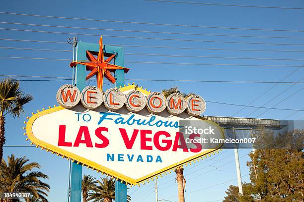 Las Vegas Sign Stockfoto und mehr Bilder von Beleuchtet - Beleuchtet, Elektrizität, Fotografie
