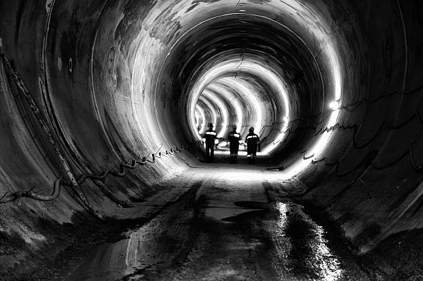 Subway, underground tunnel construction "Subway, underground tunnel constructionTo see my other photos please click here" miner photos stock pictures, royalty-free photos & images