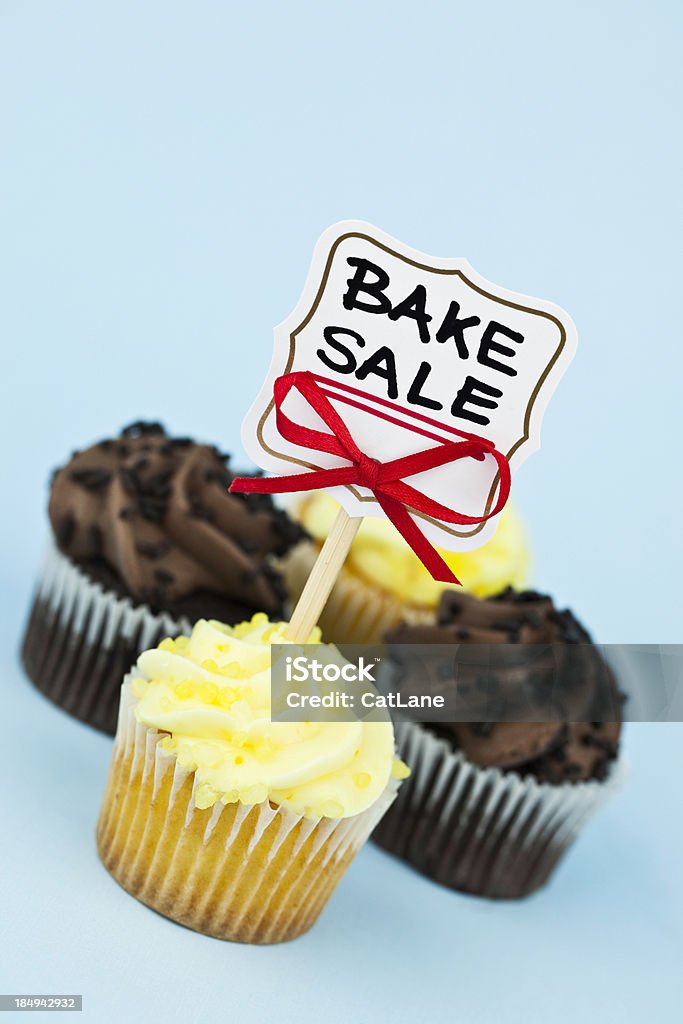 Bake Sale Cupcakes Elegant cupcakes advertising Bake Sale  Bake Sale Stock Photo