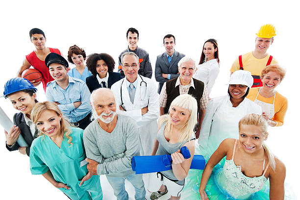 istock Crowd of  people on a Various Occupations. 184943093