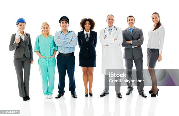 Diversity Occupations People Stock Photo - Download Image Now - Police Force, Various Occupations, Cut Out