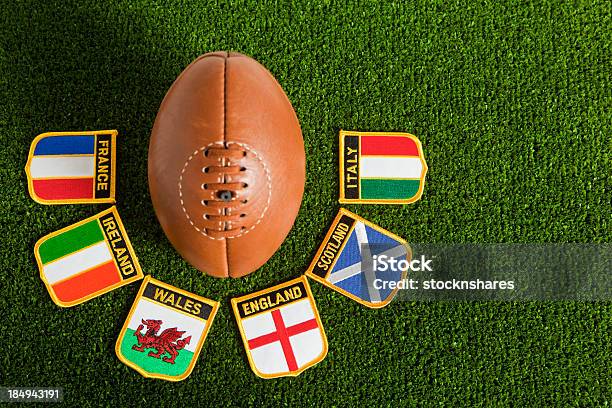 Rugby Delle Sei Nazioni - Fotografie stock e altre immagini di Torneo Internazionale di Rugby delle Sei Nazioni - Torneo Internazionale di Rugby delle Sei Nazioni, Rugby - Sport, Palla sportiva