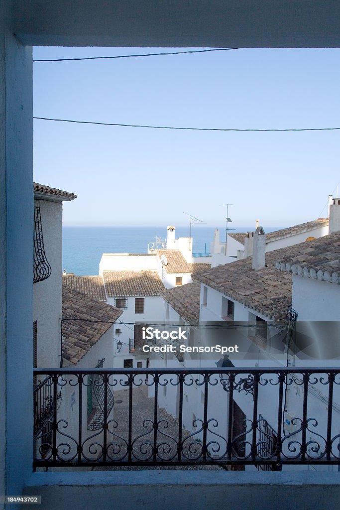 En Altea vista desde el balcón - Foto de stock de Altea libre de derechos