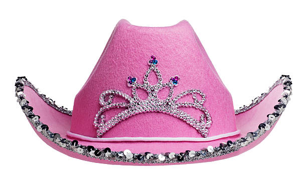 istock Pink Cowboy Hat on White 184943926