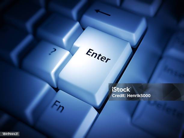 Foto de Teclado Detalhe Tecla De Enter e mais fotos de stock de Tecla de Enter - Tecla de Enter, Teclado de computador, Apoio